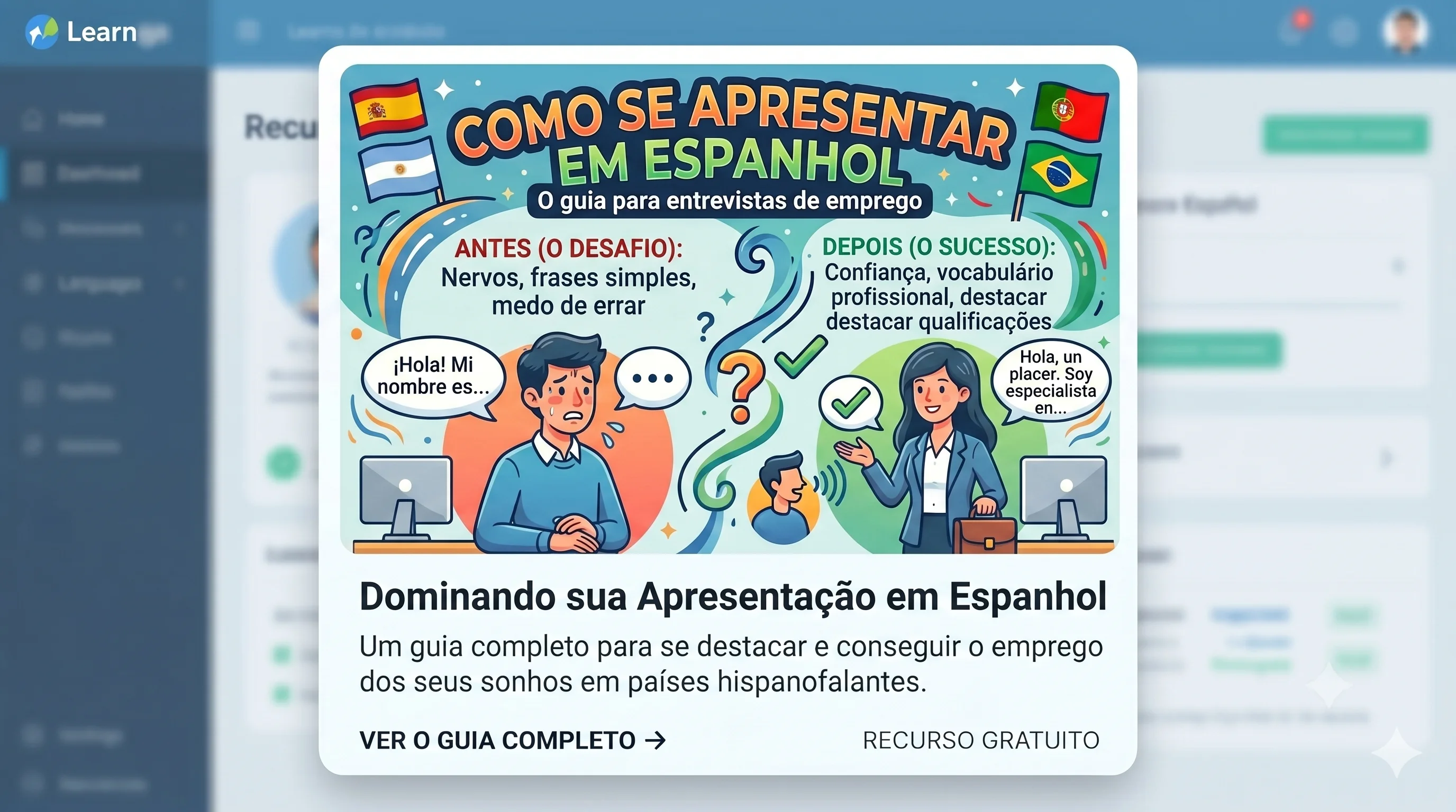 Como se apresentar em Espanhol