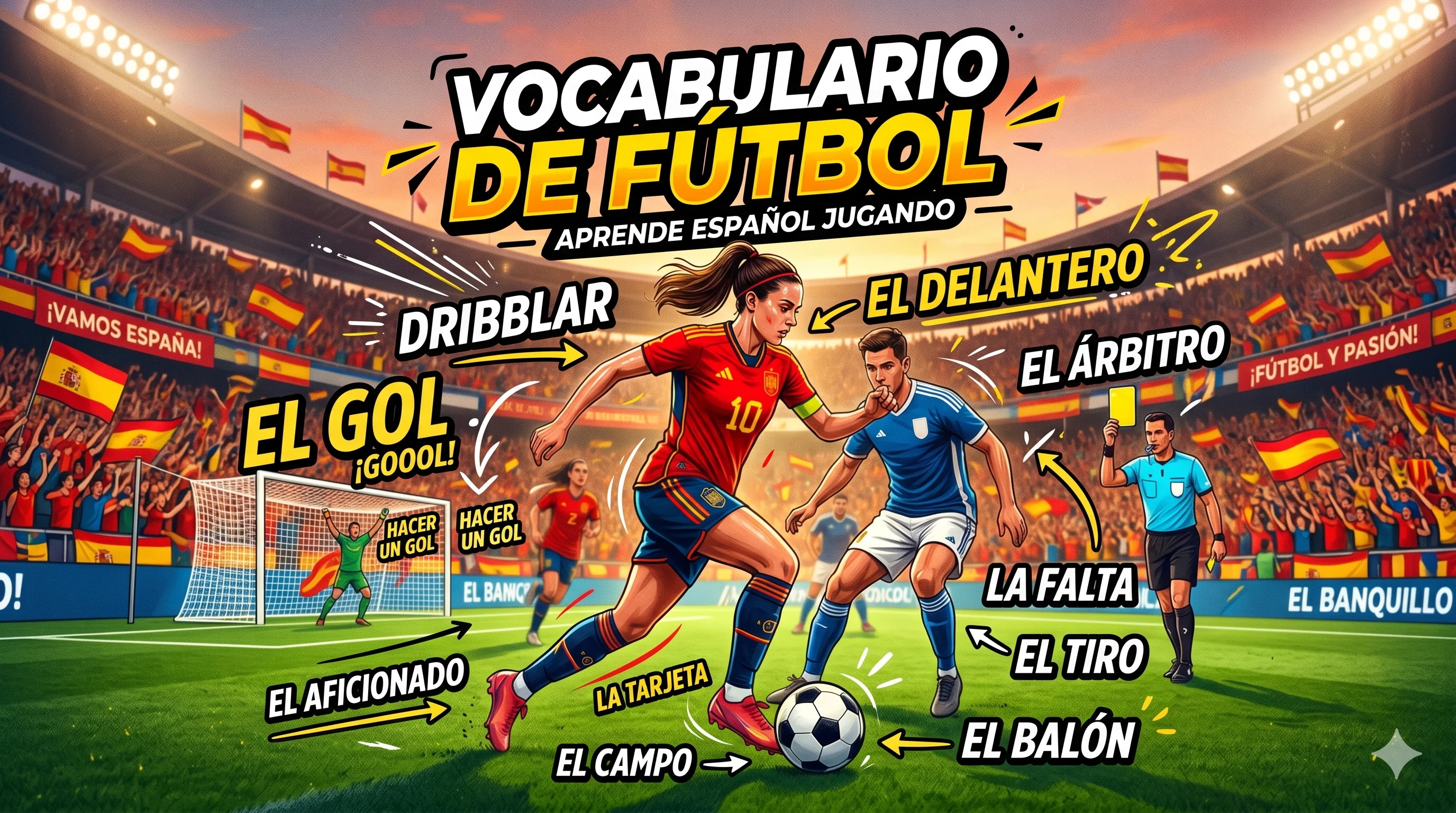Vocabulário de Futebol em Espanhol
