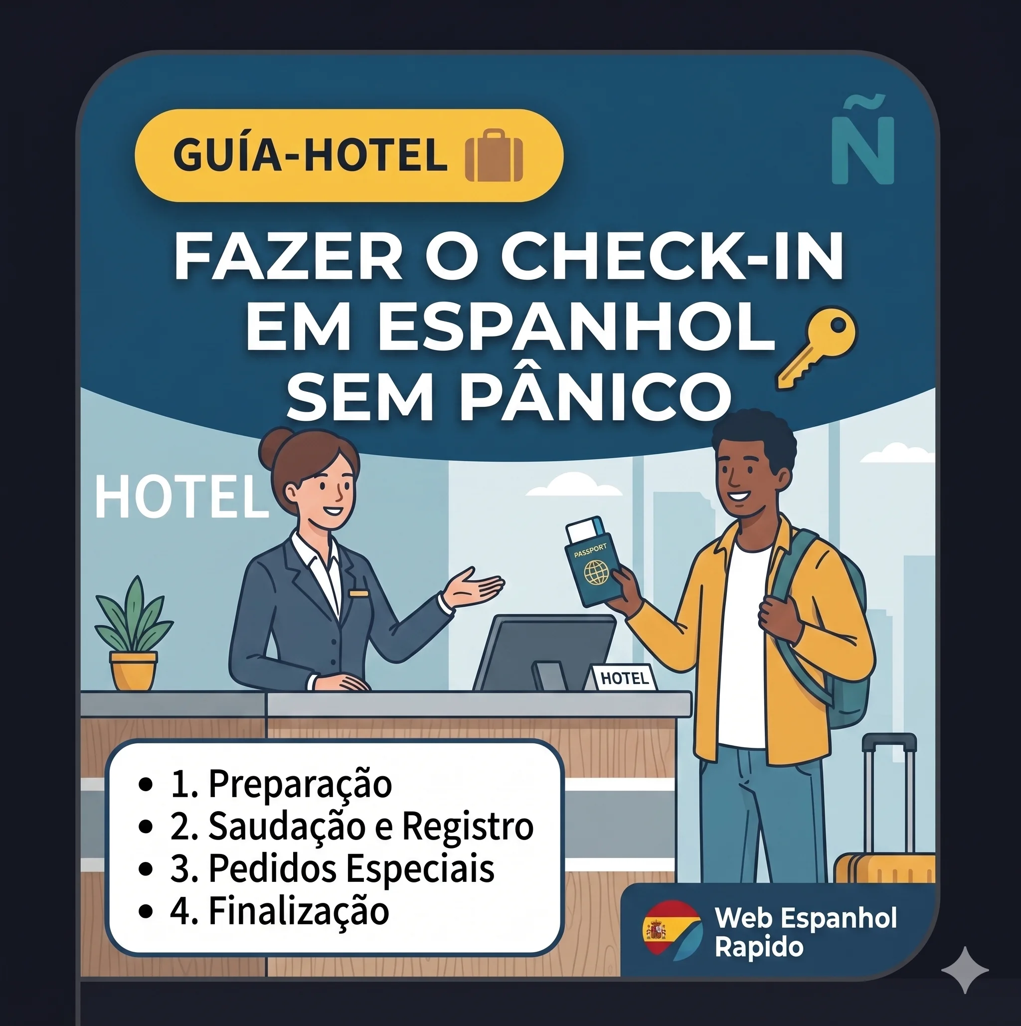 Guia de espanhol para hotéis